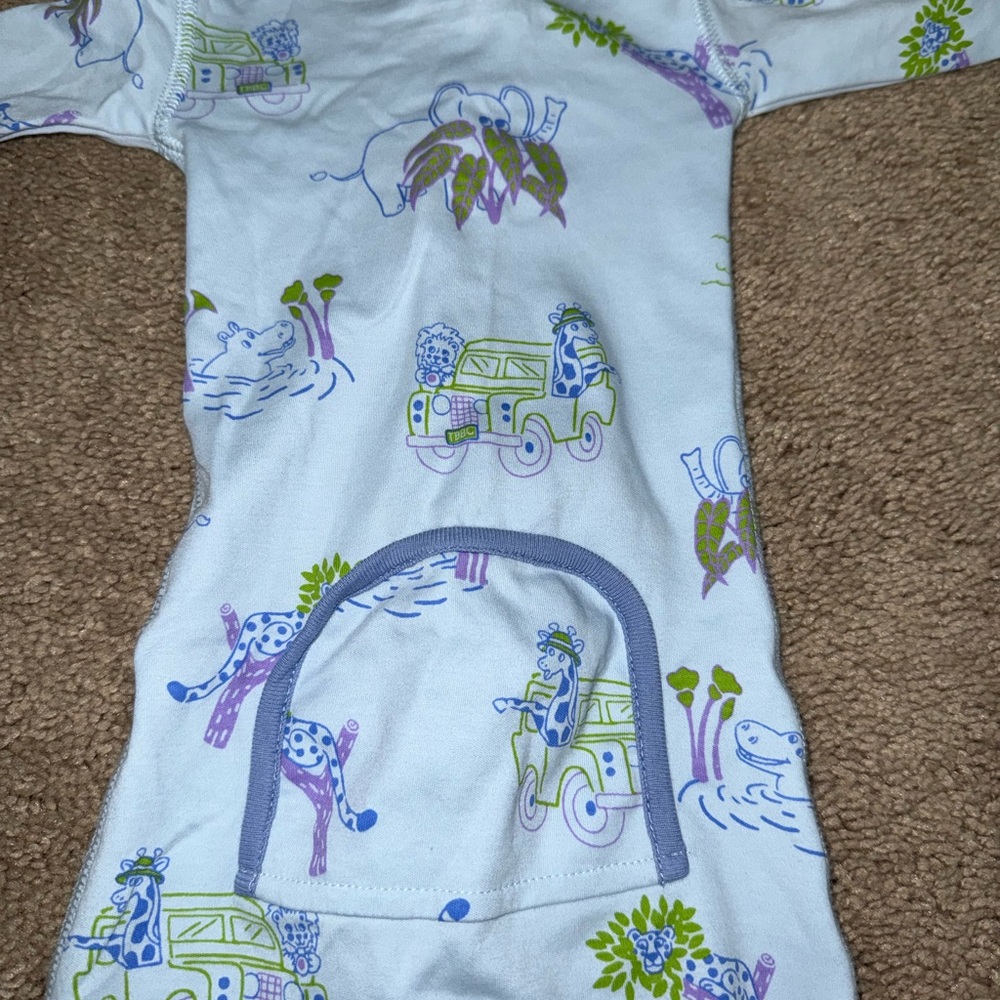TBBC Knox’s Night Night in Miller’s Silly Safari NWOT 6-12m onesie